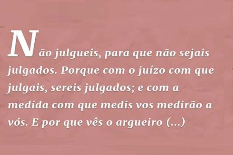 A terrível ‘mania’ de julgar os outros